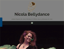 Tablet Screenshot of nicola-bellydance.com